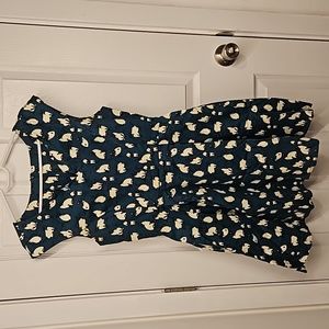 (M) Siamese Navy Dress